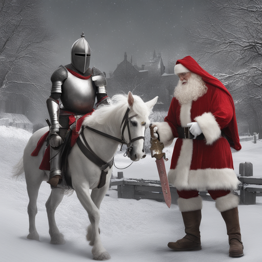 knight and santa 880546852