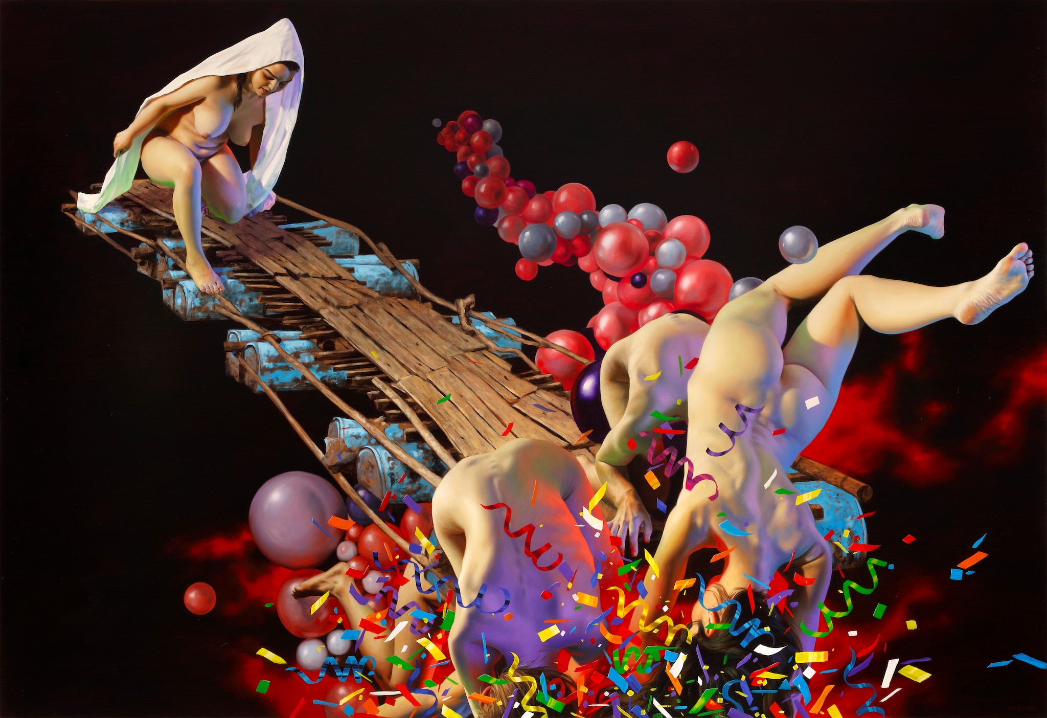 03 Nguyen Xuan Huy Here We Go 2021 oil on canvas 135 x 197 cm
